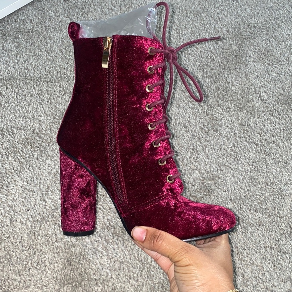 ‼️Velvet Booties ‼️ - Picture 2 of 4